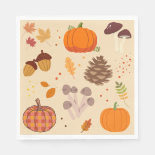Servilleta De Papel Naturaleza de otoño
