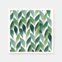 Servilleta De Papel Naturaleza exótica exótica verde bohemia moderna