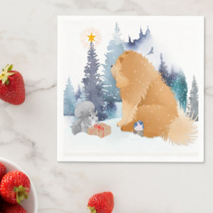 Servilleta De Papel Náuseas de papel para perros PEACE Chow