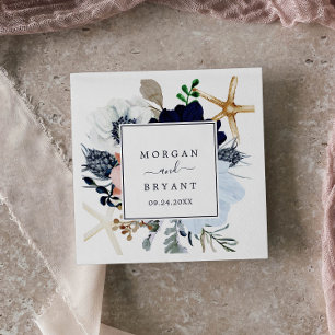 Servilleta De Papel Náutica moderna Boda floral