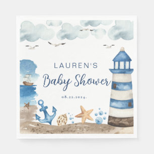 Servilleta De Papel Nautical Baby Shower Napkins