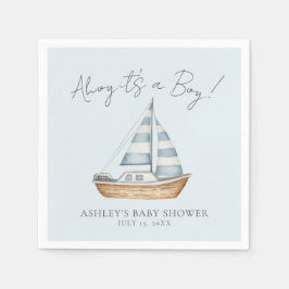 Servilleta De Papel Nautical Blue Boy Baby Shower
