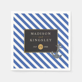 Servilleta De Papel Nautical Bote Anchor Fabulous Sailing Boda