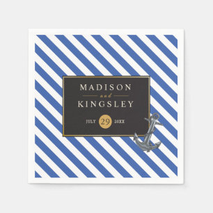 Servilleta De Papel Nautical Bote Anchor Fabulous Sailing Boda