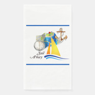Servilleta De Papel Nautical Sail Away