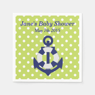 Servilleta De Papel Nautical Themed Boy Baby Shower Napkins