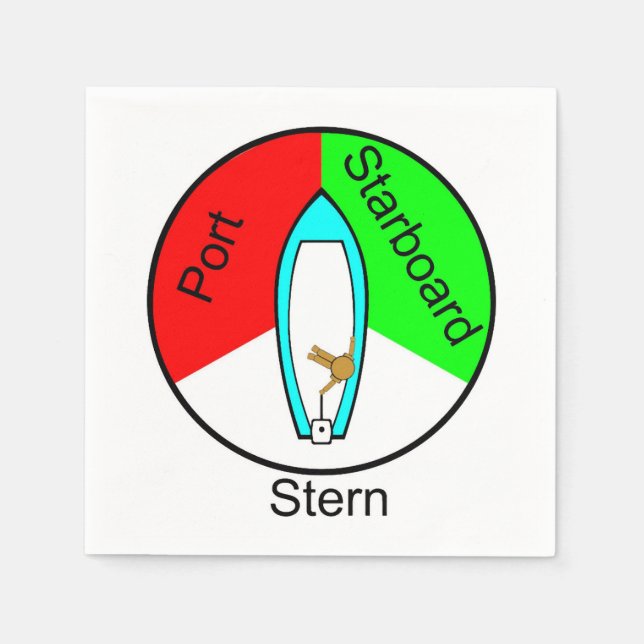 Servilleta De Papel Nauticas de papel (Anverso)