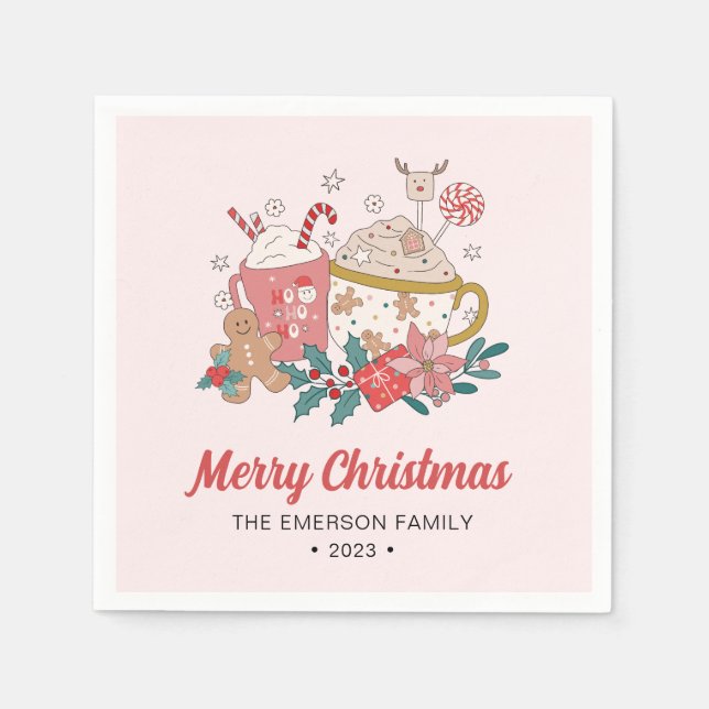 Servilleta De Papel Navidad adorable (Anverso)