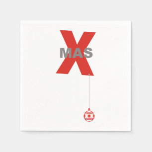 Servilleta De Papel Navidad con el ornamento del árbol de navidad + s