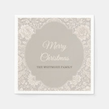 Navidad con encaje floral victoriano vintage
