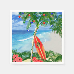 Servilleta De Papel Navidad de la playa