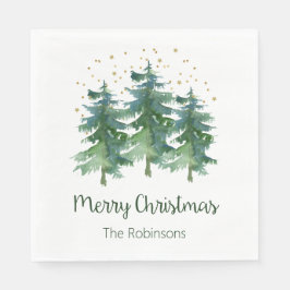 Servilleta De Papel Navidad de los feriados de los bosques de invierno
