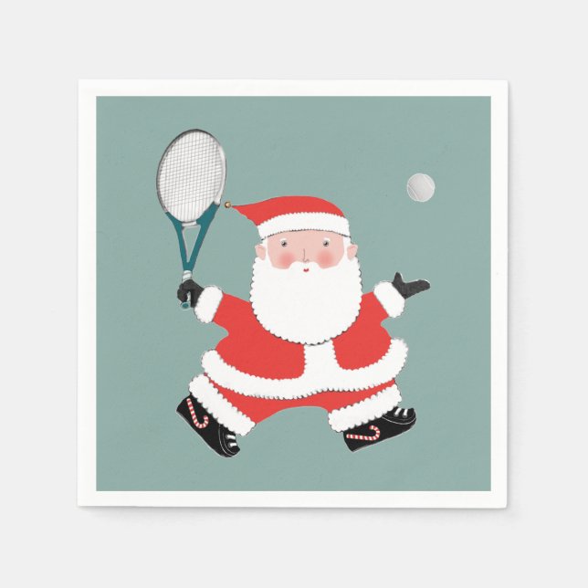Servilleta De Papel Navidad de tenis (Anverso)