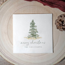 Navidad elegante de hoja perenne de pino simple