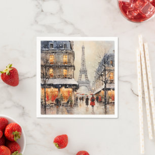 Servilleta De Papel Navidad en París,