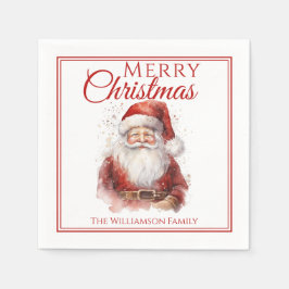 Servilleta De Papel Navidad festiva de Santa Merry