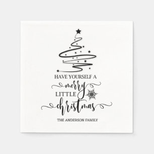 Servilleta De Papel Navidad moderna Diviértete en esta Navidad