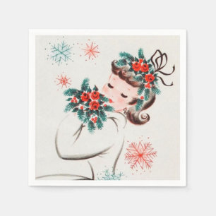 Servilleta De Papel navidad retro vintage