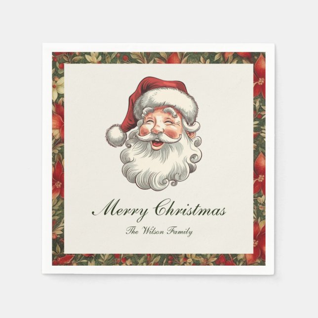 Servilleta De Papel Navidad tradicional vintage (Anverso)