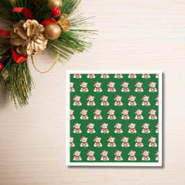 Servilleta De Papel Navidades adorables Teddy Bear