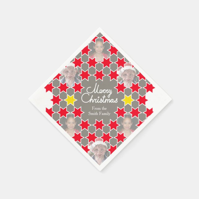Servilleta De Papel Navidades agregan sus fotos hasta 6 servilletas de (Borde)
