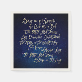 Servilleta De Papel Navidades Ahuyen En Manger Midnight Blue