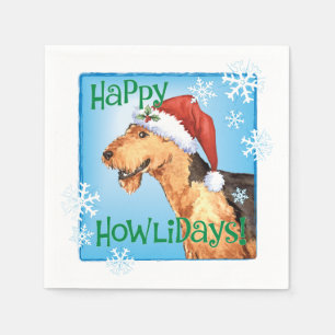 Servilleta De Papel Navidades Airedale