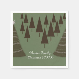 Servilleta De Papel Navidades Alegre-Elegante Estilo de Vacaciones