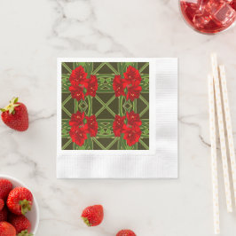 Servilleta De Papel Navidades Amaryllis Cocktail Napkins