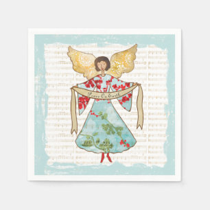 Servilleta De Papel Navidades Angel Peace on Earth