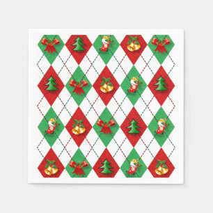 Servilleta De Papel Navidades Argyle Decorados
