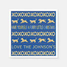 Servilleta De Papel Navidades: Armada furtiva y oro