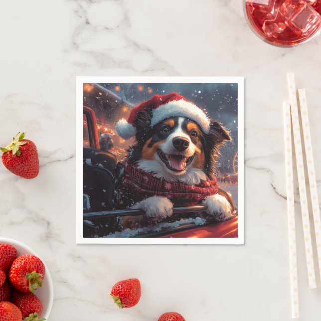 Servilleta De Papel Navidades australianos de montaña rusa de perros K (In situ)