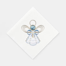 Navidades Azul Filigree Ángel de Fe - Festividad