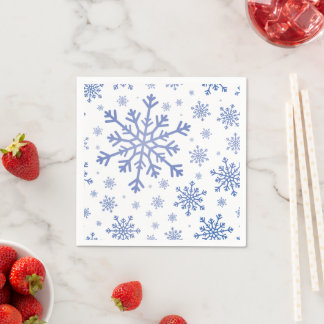Servilleta De Papel Navidades azules de la marina serpentean sobre bla