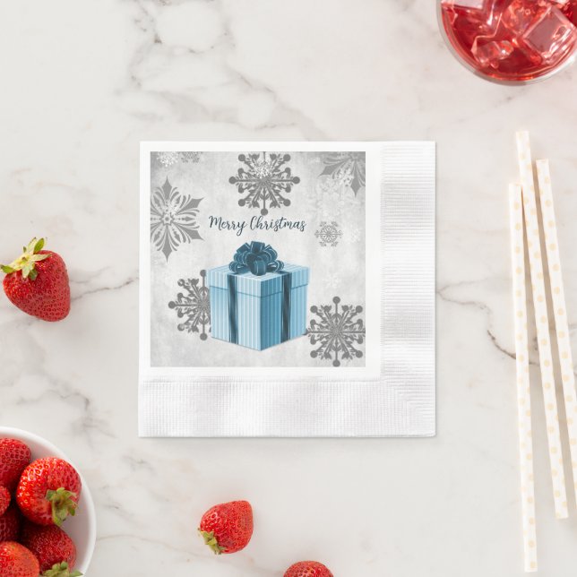 Servilleta De Papel Navidades Azules Llave de papel (In situ)