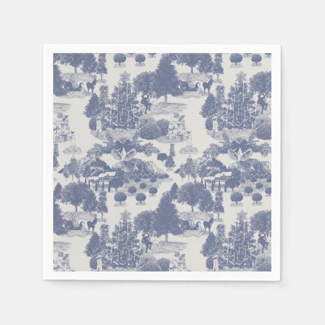 Servilleta De Papel Navidades azules Winter Wonderland (Anverso)