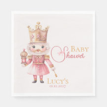 Navidades Baby Shower color de agua de petaca rosa