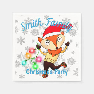 Servilleta De Papel Navidades bailando Personalizado Fox