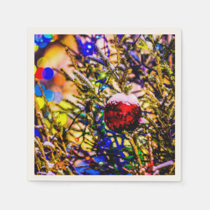 Servilleta De Papel Navidades Ball Red