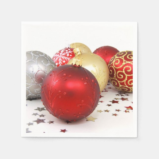 Servilleta De Papel Navidades Balls Napkins (Anverso)