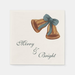 Servilleta De Papel Navidades Bell Merry y Bright Napkin