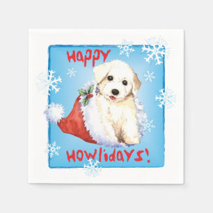 Servilleta De Papel Navidades Bichon