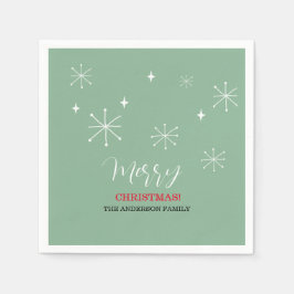 Servilleta De Papel Navidades blancos de la nieve de aldea rural