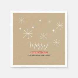 Servilleta De Papel Navidades blancos de nieve en pueblo rural