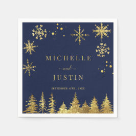 Servilleta De Papel Navidades Boda de Pinos de Woodland