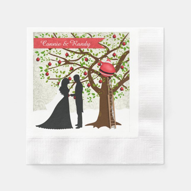 Servilleta De Papel Navidades Boda Napkin (Anverso)