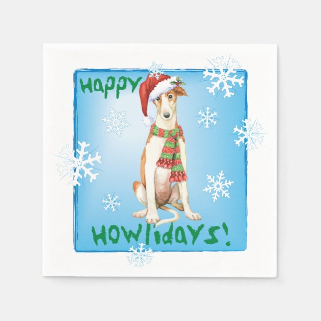 Servilleta De Papel Navidades Borzoi Napkins (Anverso)