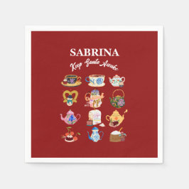 Servilleta De Papel Navidades cafetaleros de Mikitiez citan cafeína ad