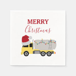 Servilleta De Papel Navidades Camiones de transporte de camiones ciste